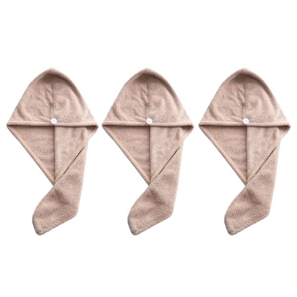 TG [3-pack] - Mjuk mikrofiberhårhandduk för vått hår -