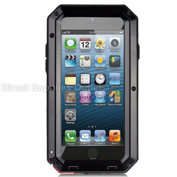 TG Heavy Duty gorilla metallfodral Case för Iphone 14 13 12 Xr X 8 Pro Max Se
