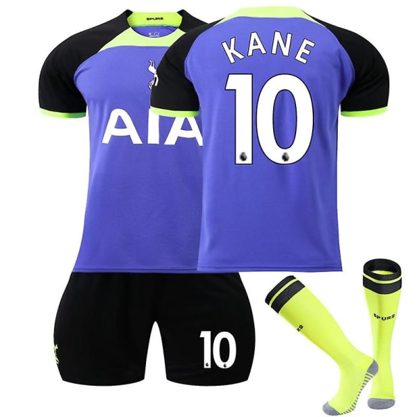 TG 2022-2023 Tottenham fodboldsæt Fotbollsuniform No.10 Kane 22 (120-130 cm)