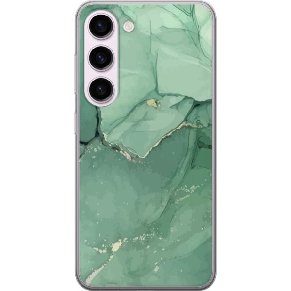 Samsung Galaxy S23 Gjennomskinnlig Skal Grön Marmor