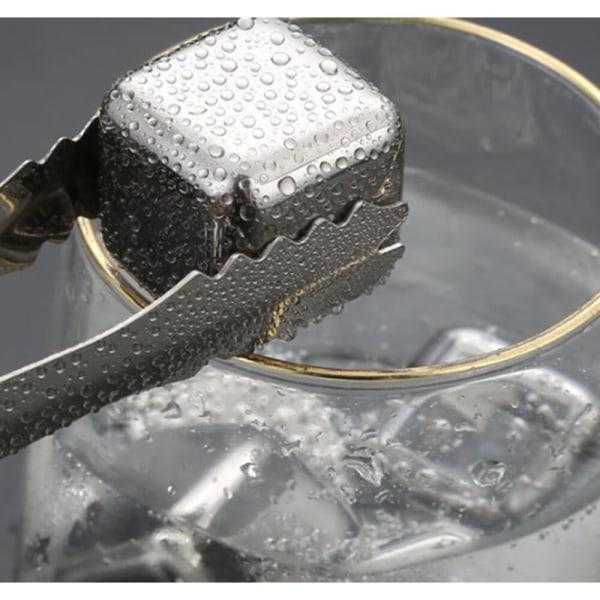 (8-pak) metal whisky isterninger, 304 rustfrit stål isterninger,