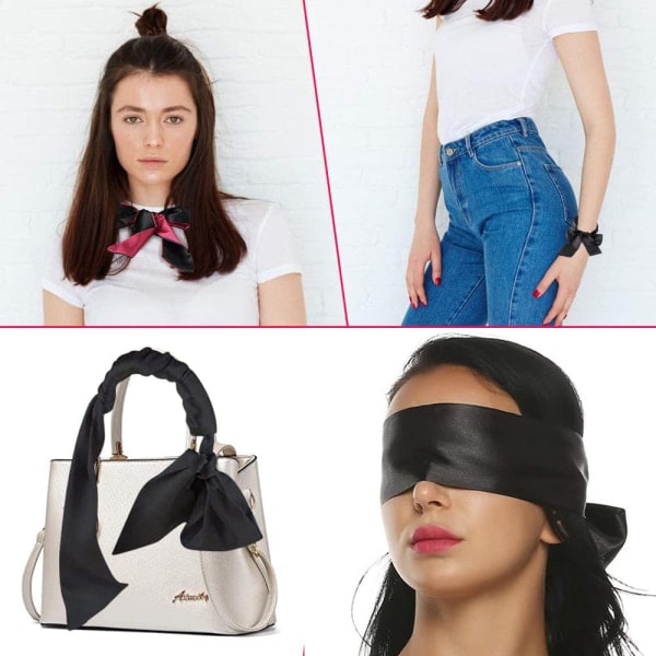 2-pakk Satin Silkkisilmäsuoja - Pehmeä Satin Silkkisilmäsuoja Uni Mask