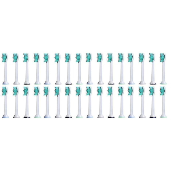 Sonicare-yhteensopivat vaihtoharjaterät - 4, 8, 12, 16, 20, 24 tai 32 pakkaus (koko: 32 pakkaus)