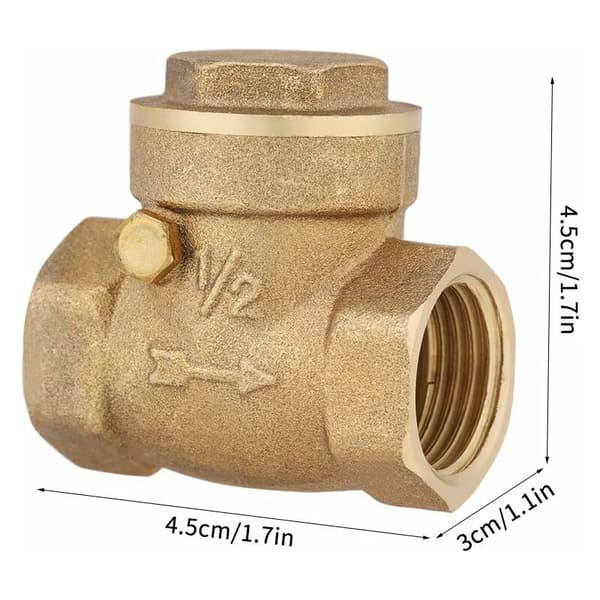 DN15 Messing Kontraventil Hun Gevind DN15 1.6Mpa Forebygger Tilbageløb af Vand