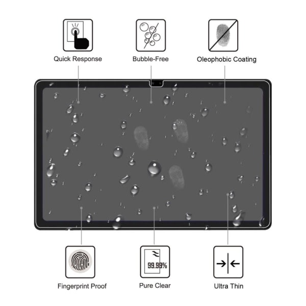 Samsung Galaxy Tab A7 10,4" h?rdat glas Gennemsigtig