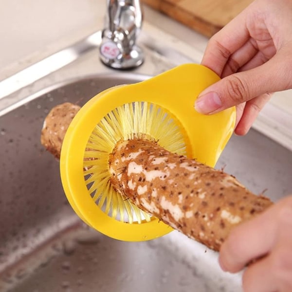 Galaxy 1-pack Majsrengöringsborste Grönsaksbricka Plast Grönsaksfrukt Silk Remover (slumpmässig färg)