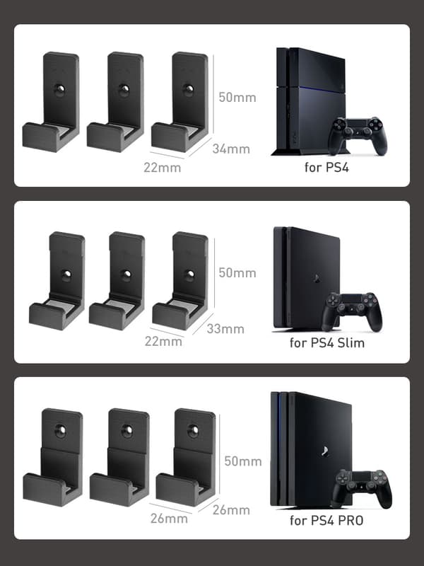 Vægbeslag til PS4-vært PS4