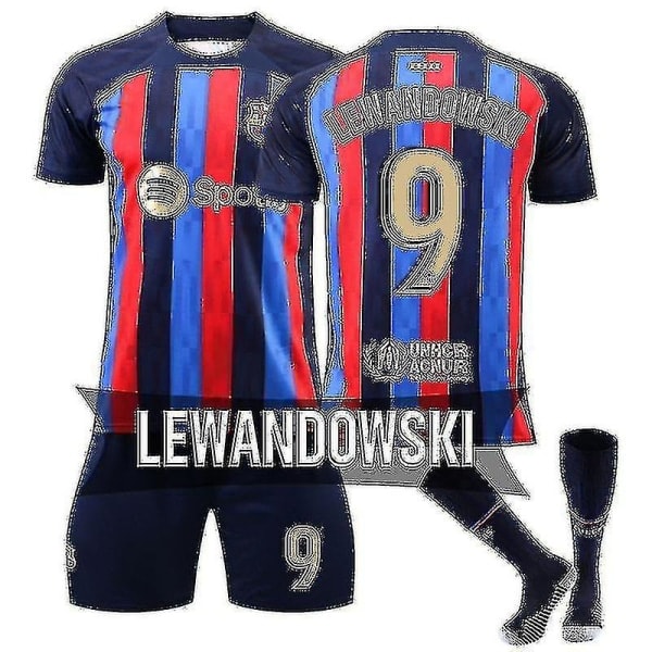 Lewandowskin pelipaita, vieraspaita Lewandowski 9 2223 Koti Lapset 22 (120-130CM)