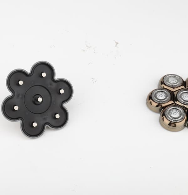 Magnetiskt ersättningsskärhuvud med 7 blad för män, kompatibelt med SkullSharp PRO MAX 6-i-1 MS-686 MS-687