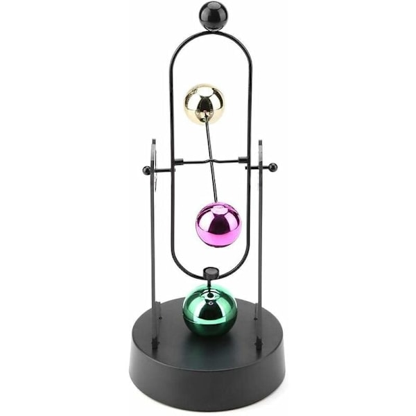 Perpetual Motion Svingende Kinetisk Kunst Elektronisk Riste Vrikke Enhet Svingende Balanse Kuler Fysikk Vitenskap Skrivebordsleke Hjemmedekorasjon