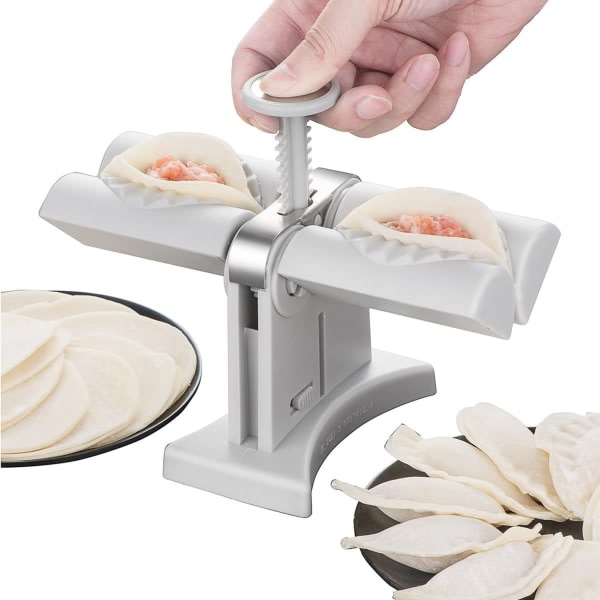 Automatisk dumpling maskin hushåll dobbelthövdad dumpling maskin lata dumpling maskin wonton formning