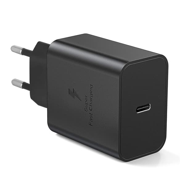 Hurtiglader 45W til Samsung USB-C Black Svart