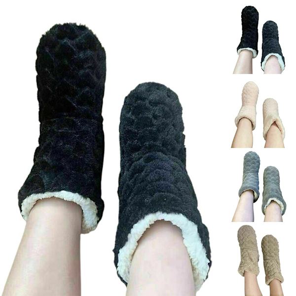 Tøfler Dame Varme Indendørs Tøfler Støvler Dame Støvler Piger Sort 35-37 black