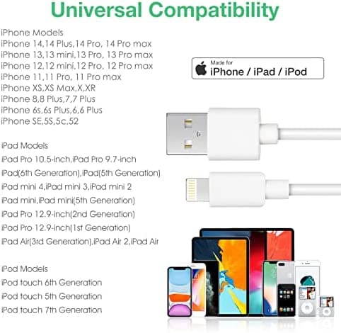 5 kpl 1m iPhone-laturikaapelia 3 st 2 m