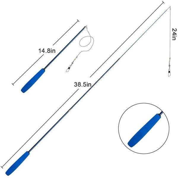 Galaxy 5-i-1 Fyldbare Diverse Fjederlegetøj med Klokke, Interaktiv Kattelegetøj