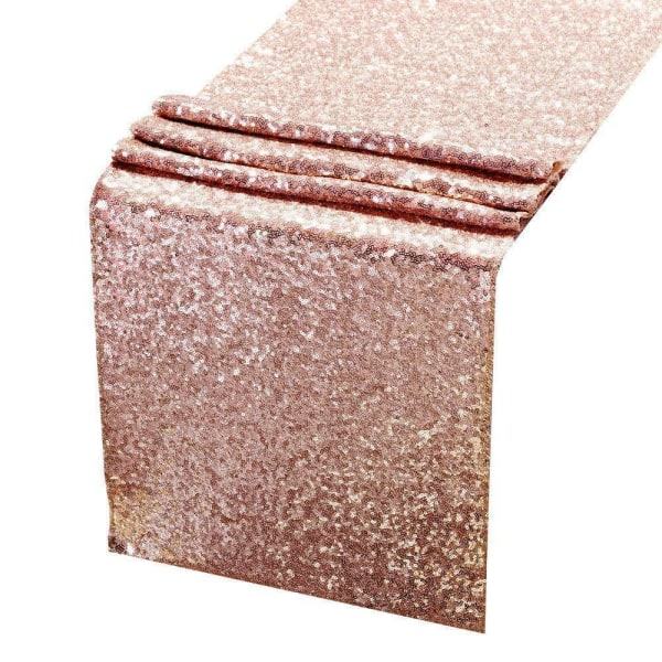 Pöytäjuoksu ROSE GOLD - 12X108 tuumaa Glitter Pöytäjuoksu