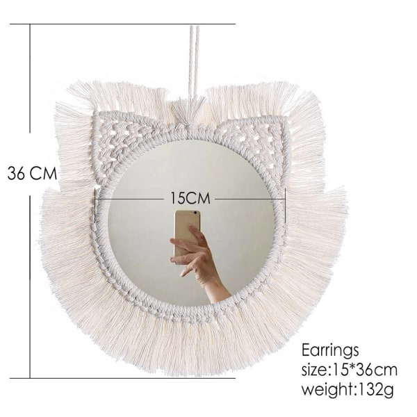 Speilvevd Gobeleng Boho Ornament