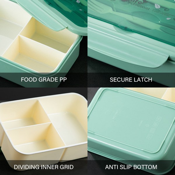 Bentobox, Lunchbox för Vuxna, Idealisk Läcksäker Lunchbox Rosa