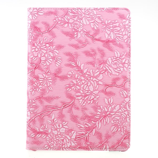 Fodral iPad (2017/2018) / iPad Air, 360 kierto Blommor - Rosa Rosa