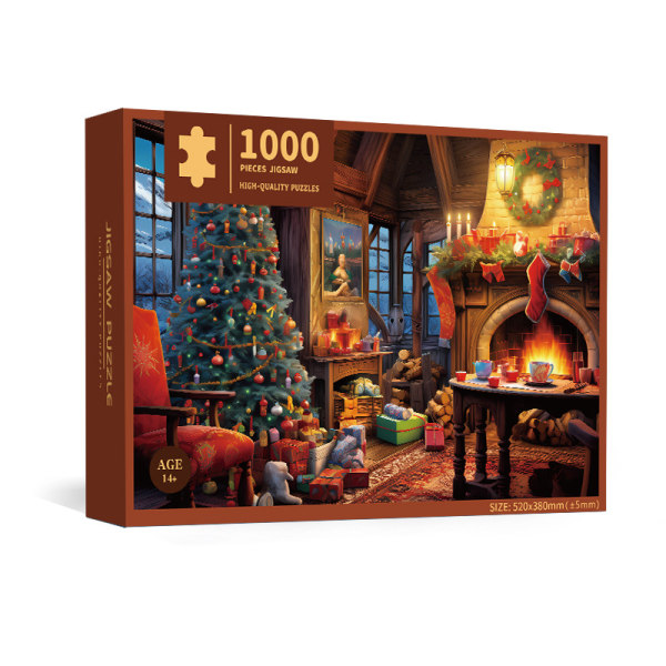 Adventtipeli 1000 palaa Joulukalenteripussi Countdown Calendar Countdown Box Puzzle aikuisille lapsille A Home