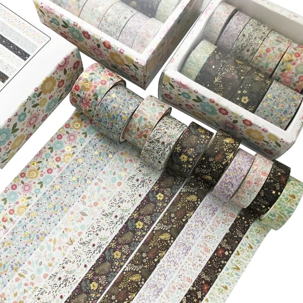 Galaxy 10 rullar Washi- set, dekortejp, g?r-det-sj?lv-papperstejp, maskeringstejp- set(stil 2) färg 4