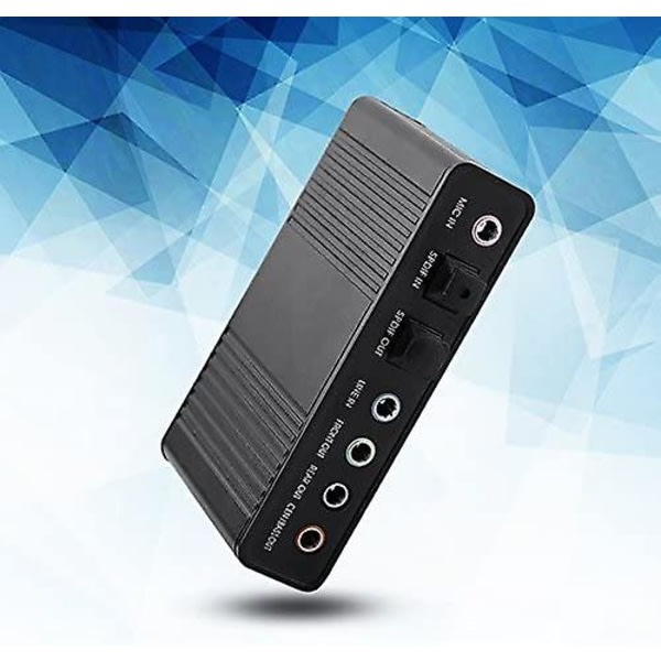 Galaxy USB Audio Adapter Externt ljudkort med SPDIF Digital Audio Ljudkort
