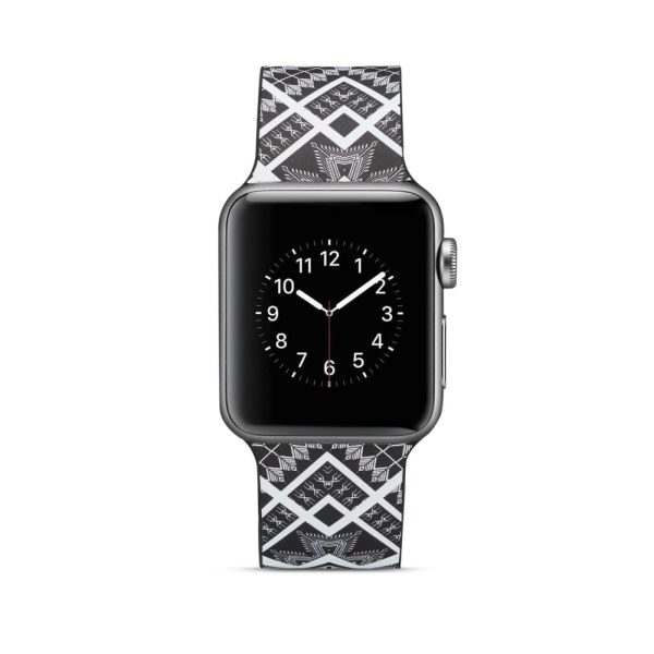 Silikon klokkerem for Apple Watch 4 44mm, 3/2/1 42mm - Quadrangl multif?rg