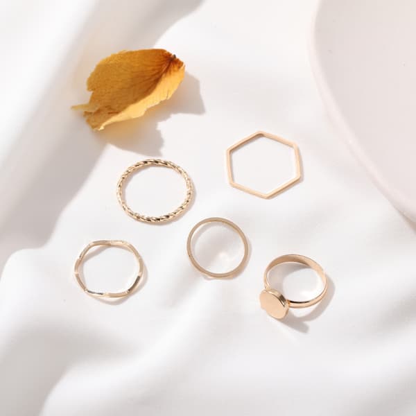 Moteriktig dame ring åpen ring LED ring lillefinger ring sett Amazon ZCW232