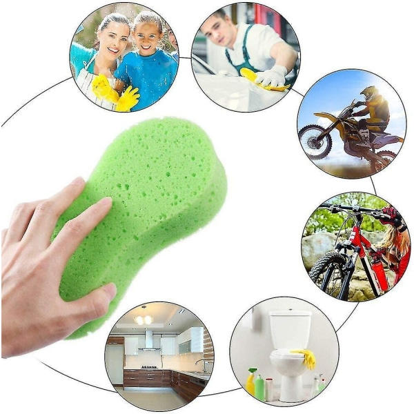 Autonpesuspongat, benimuoto, 5 kpl pesuspongaa, autonpesu monitoiminen (satunnainen väri)