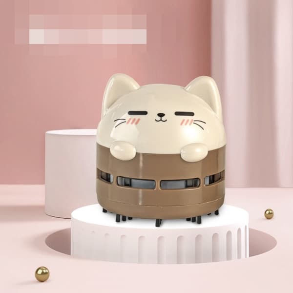 Ladattava USB Mini Pöytäimuri (Ruskea)—yux
