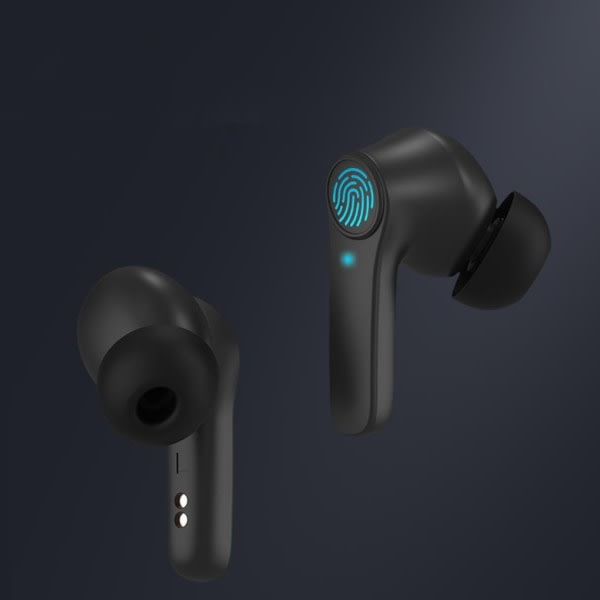 Bluetooth-headset, 5.0 smart touch och slitstarkt trådlöst huvud