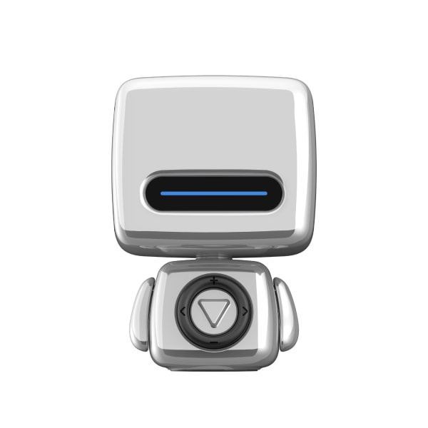 Mini Cute bærbar robot Bluetooth-højtalare (grå)