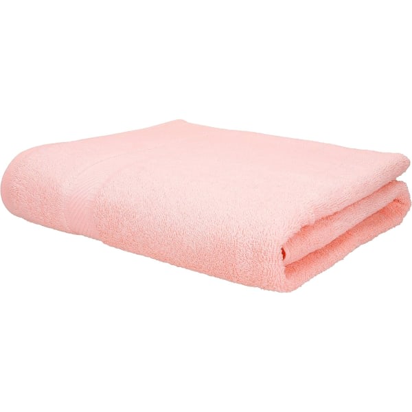 TG XXL badeværelseshandduk 100% korallfleece 150x90cm rosa