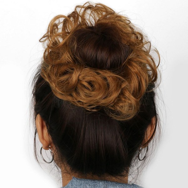 TG Hårbulle Hårförlängning Curly Scrunchie 9