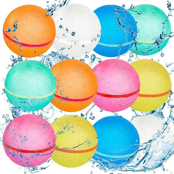 Återanvändbara vattenballonger, sommarleksaker för barn 12 st 12 Pcs
