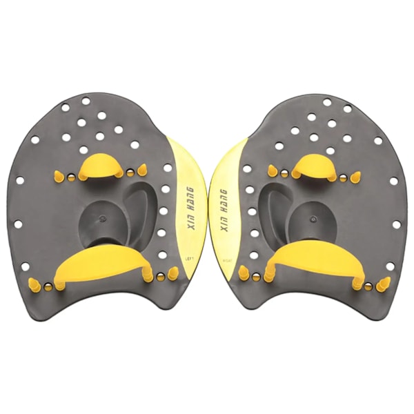 Simträning Handpaddlar för Vuxen Barn Simträning Handfena Flipper Unisex Simhandpaddlar för Män Kvinnor Barn Yellow M