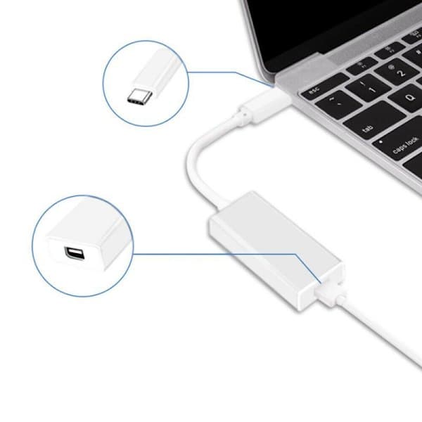 Thunderbolt 3 USB-C - Thunderbolt 2 -sovitin MacBook Pro iMac_yux -laitteille