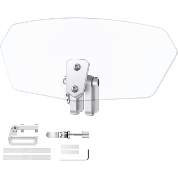 Motorsykkel Vindskjerm Justerbar Clip-On Vindskjermforlenger Spoiler Vindavviser for Motorsykkel - Klar
