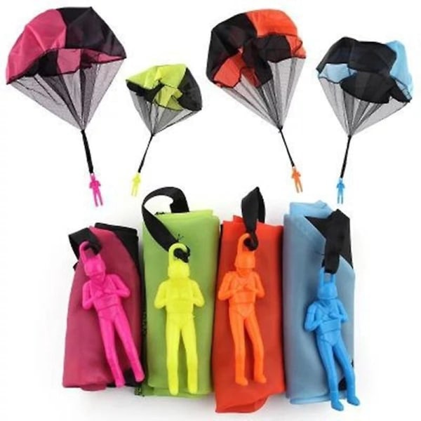 Käsin Heitettävä Mini Sotilas Naamiointi Laskuvarjo Lasten Ulkoleluihin Peli Opettavainen DB 4 Colors