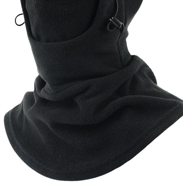Fleece Balaclava Skidmask - Vintermask för Män och Kvinnor - Extremt Kallt Väder Mask Skidmask Svart