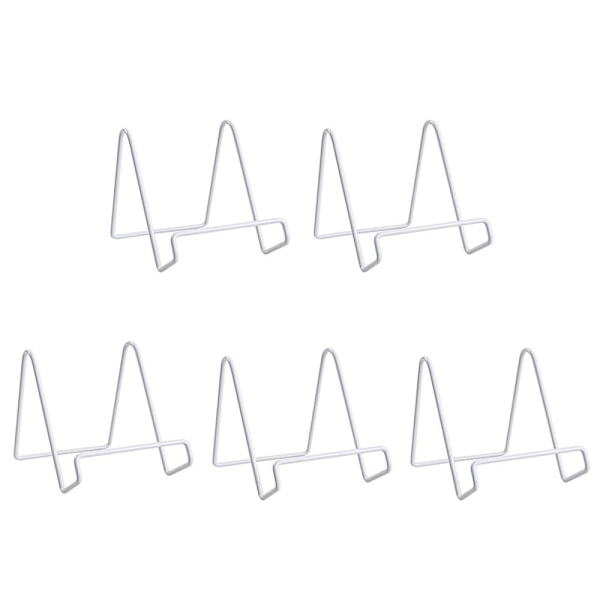 5-pack Tallrikshållare Bildramshållare VIT LITEN VIT WHITE SMALL