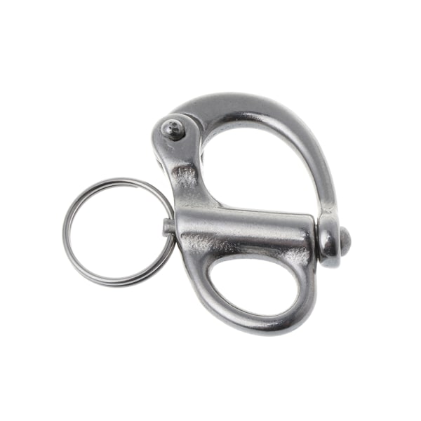 Metallrigg Seiling Fast Bail Snap Shackle Fast Øye Snap Hook Seilskute 96mm