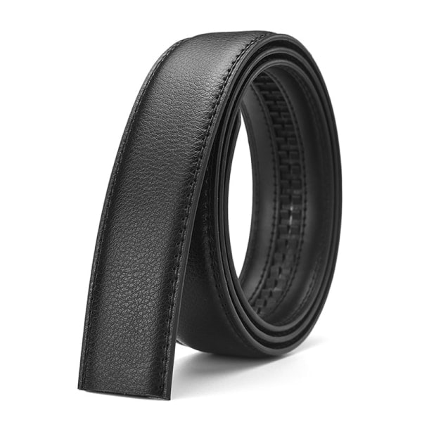 Herrar Läderbälte 35 mm Utan Spänne, Automatisk Spärr Utan Spänne Be