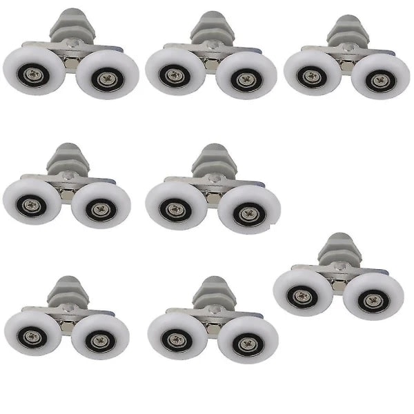 8 dobbeltsengs top/bund dusjdørruller 25mm