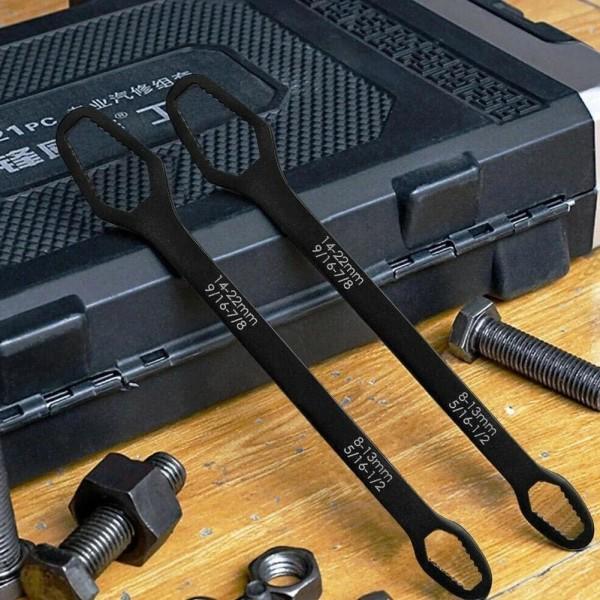 TG Monitoiminen Hylsyavain, 8-22 mm - Musta Musta