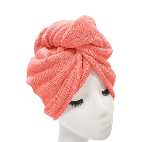TG Mikrofiber Hårhanddukar för Inpackningar, 4-pack Rosa + Bean Cyan + Lila + Khaki