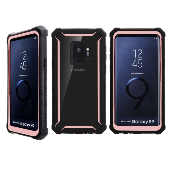 Robust ARMY Beskyttelsesetui til Samsung Galaxy S9 Rosa + Hvid