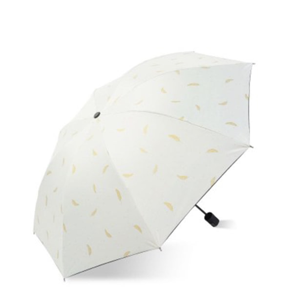 TG Praktiskt & Hållbart Paraply (Guldfjäder) Vit