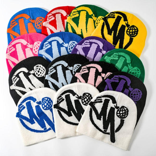 Hip Hop Cap Stickade Mössor SVART&BLÅ sort&blåt