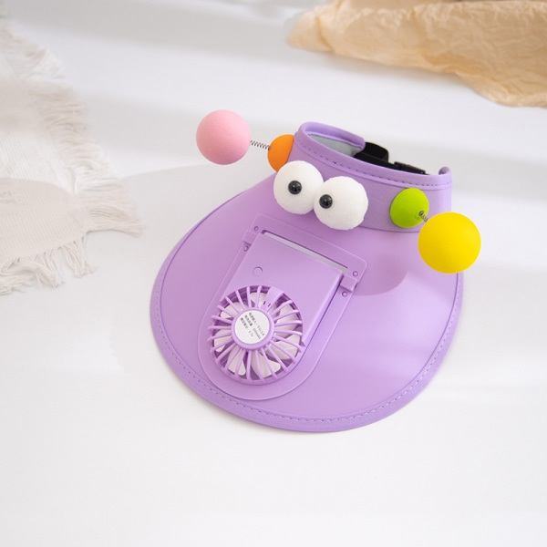 Lilla påfyllbar sommerhatt for 12-åringer - med hul S